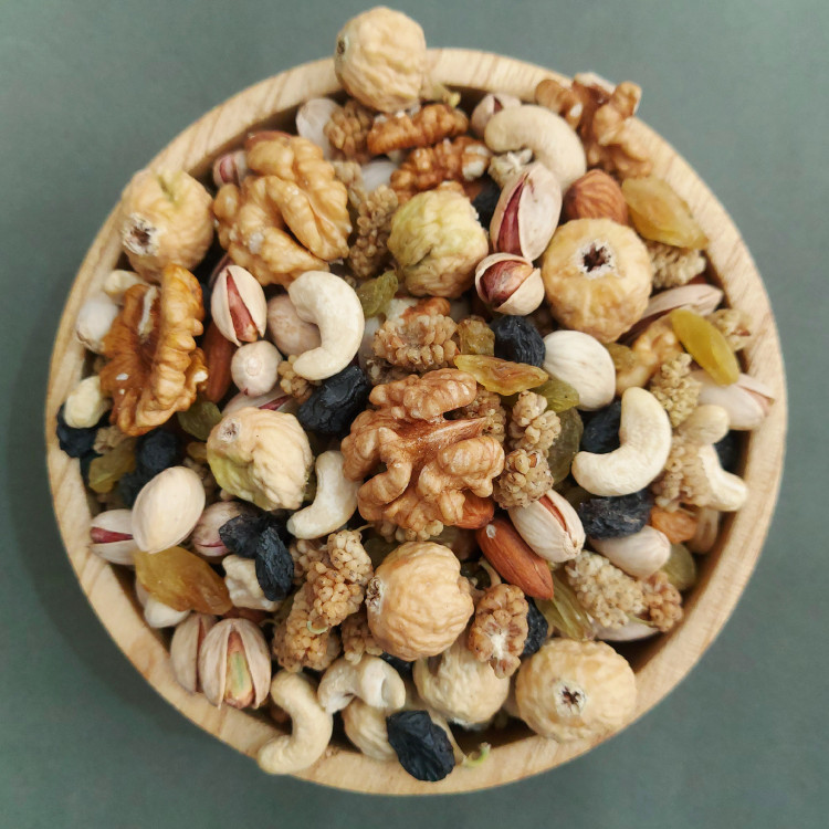 محصول نمونه تستی آجیل شیرین مخلوط هشت قلم لوکس مخصوص 500گرمی